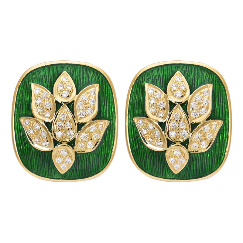 Earrings - Diamond (Enamel) | Singhvi Jewels