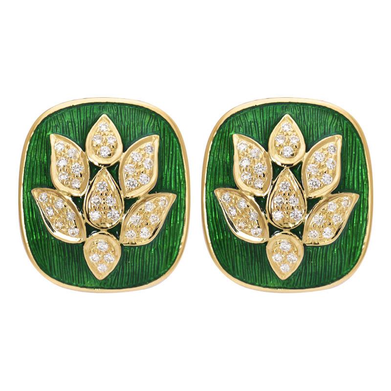 Earrings- Diamond (Enamel) (2190A) | Singhvi Jewels