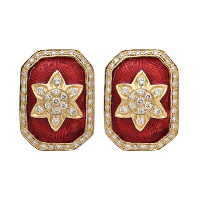 Earrings - Diamond (Enamel) (2190D)