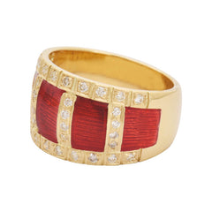 Ring- Diamond (Enamel)