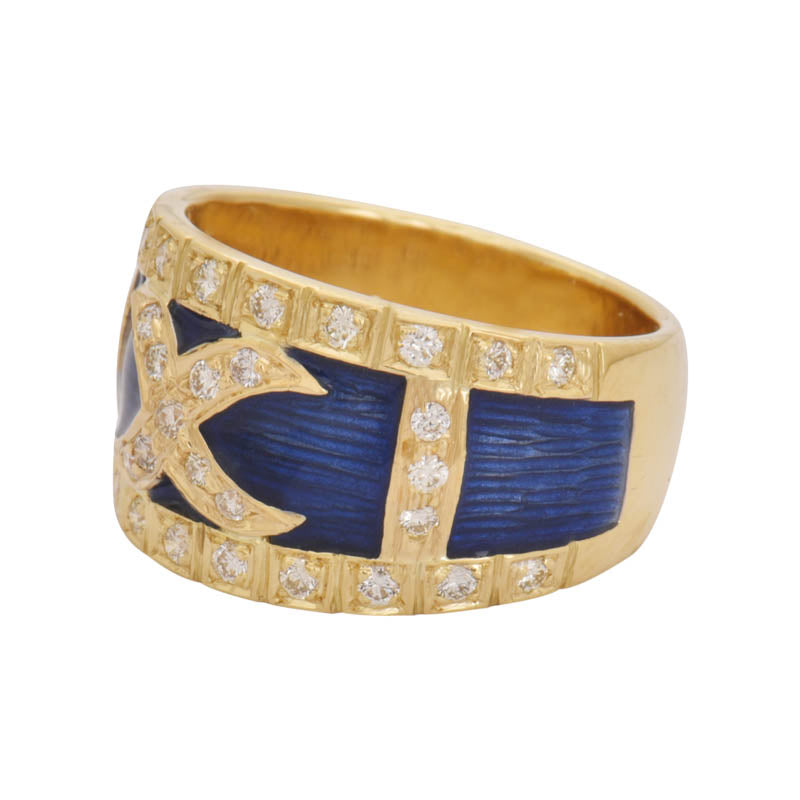 Ring- Diamond (Enamel) | Singhvi Jewels