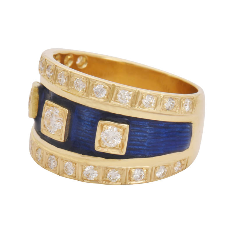 Ring- Diamond (Enamel) | Singhvi Jewels