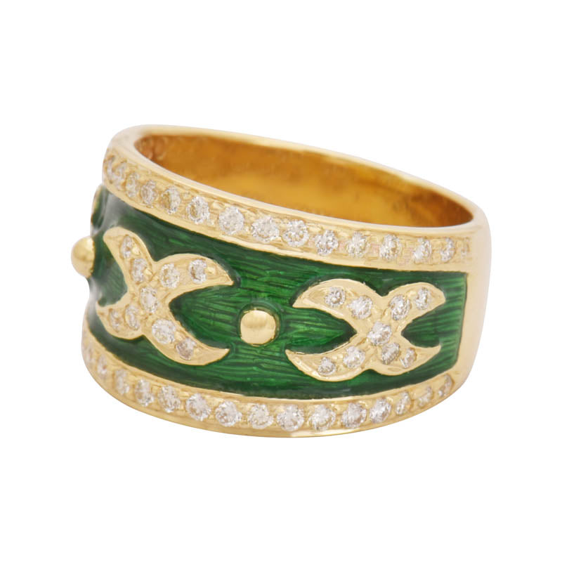 Ring - Diamond (Enamel) | Singhvi Jewels
