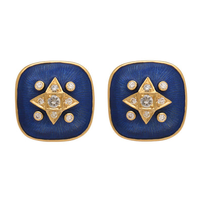 Earrings - Diamond (Enamel)