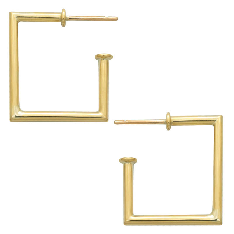 EARRINGS- PLAIN GOLD