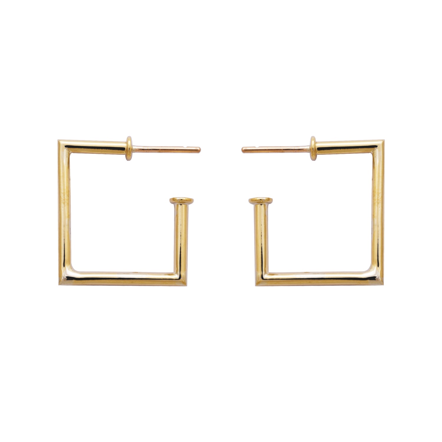 Earrings- Plain Gold | Singhvi Jewels