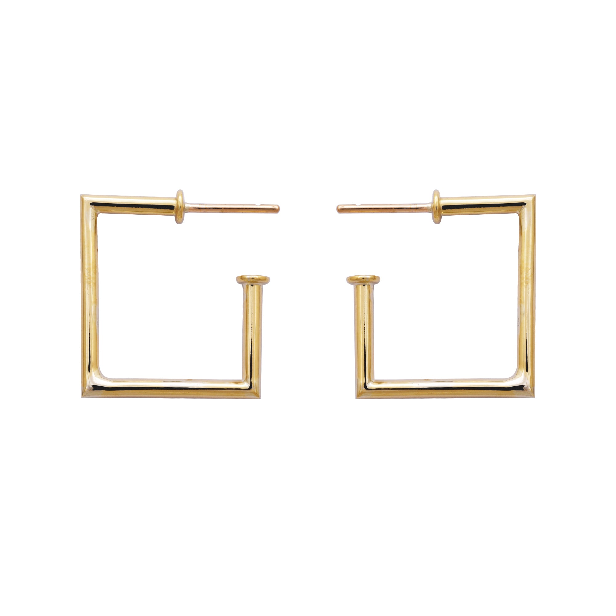 Earrings- Plain Gold | Singhvi Jewels