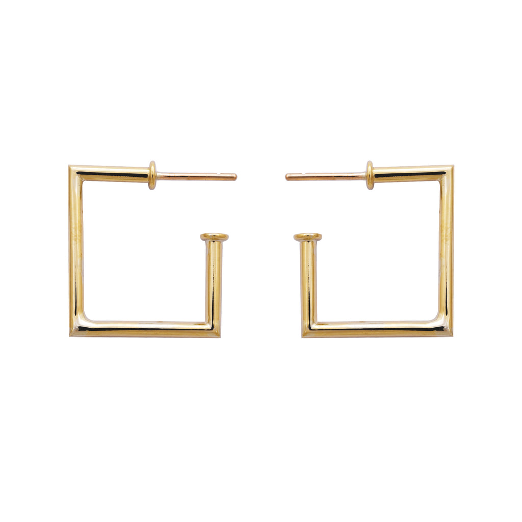 Earrings- Plain Gold