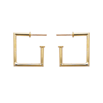 Earrings- Plain Gold