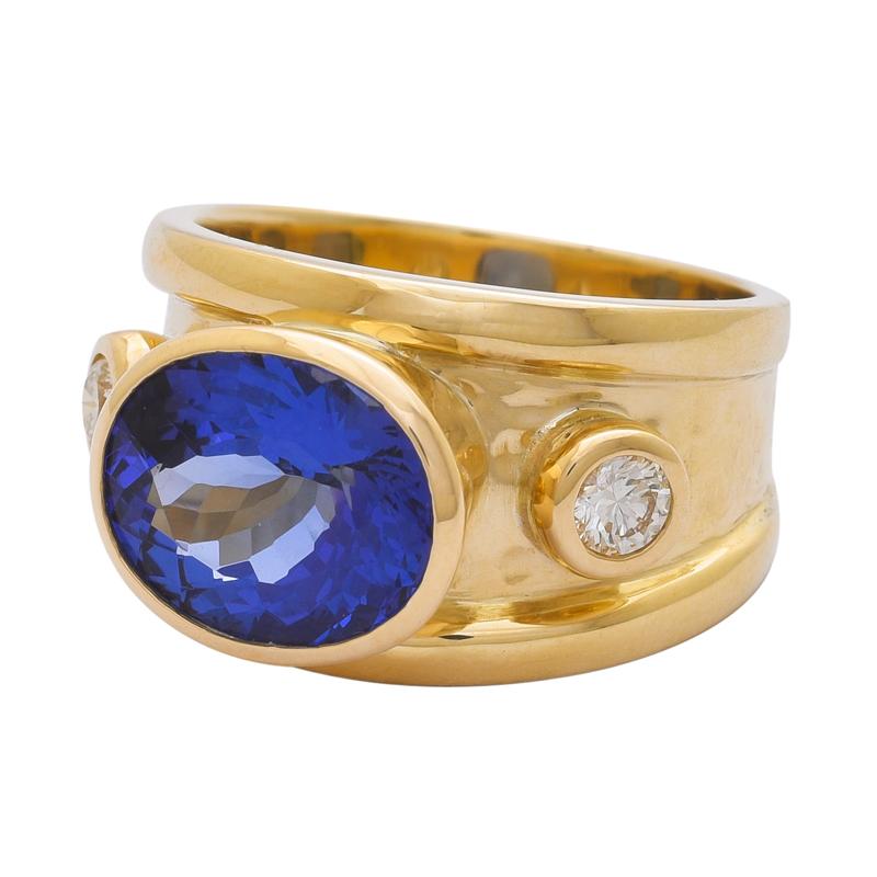 Ring- Tanzanite and Diamond