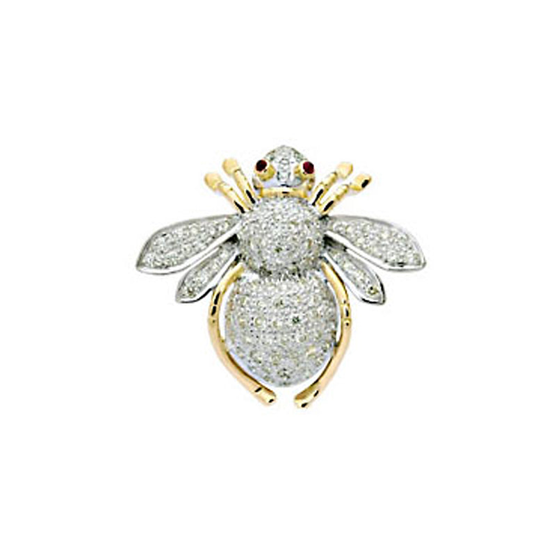 Brooch- Ruby and Diamond | Singhvi Jewels