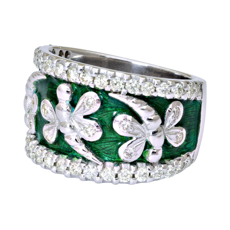 Ring-Diamond (Enamel) | Singhvi Jewels