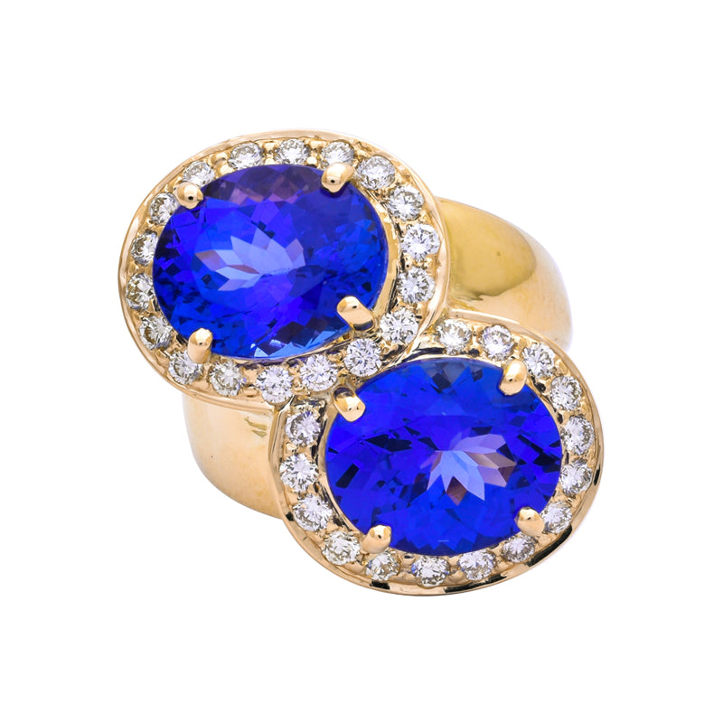 Ring - Tanzanite and Diamond | Singhvi Jewels