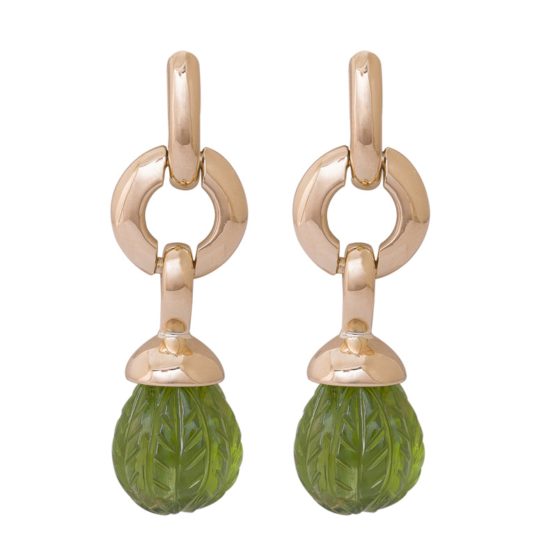 EARRINGS - PERIDOT IN 18K GOLD