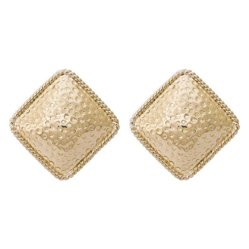Earrings - Plain Gold in 18K Gold | Singhvi Jewels