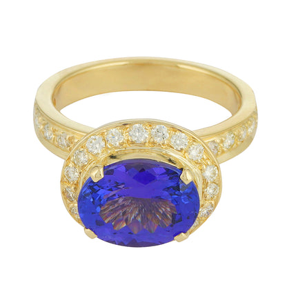 Ring - Tanzanite and Diamond (2222F) | Singhvi Jewels