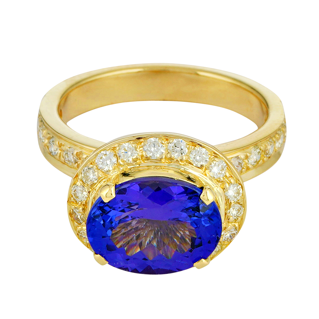 Ring - Tanzanite and Diamond | Singhvi Jewels