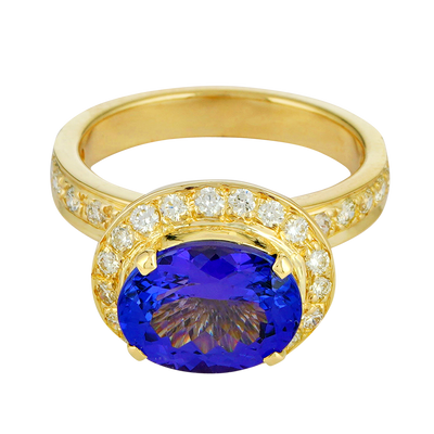 Ring - Tanzanite And Diamond