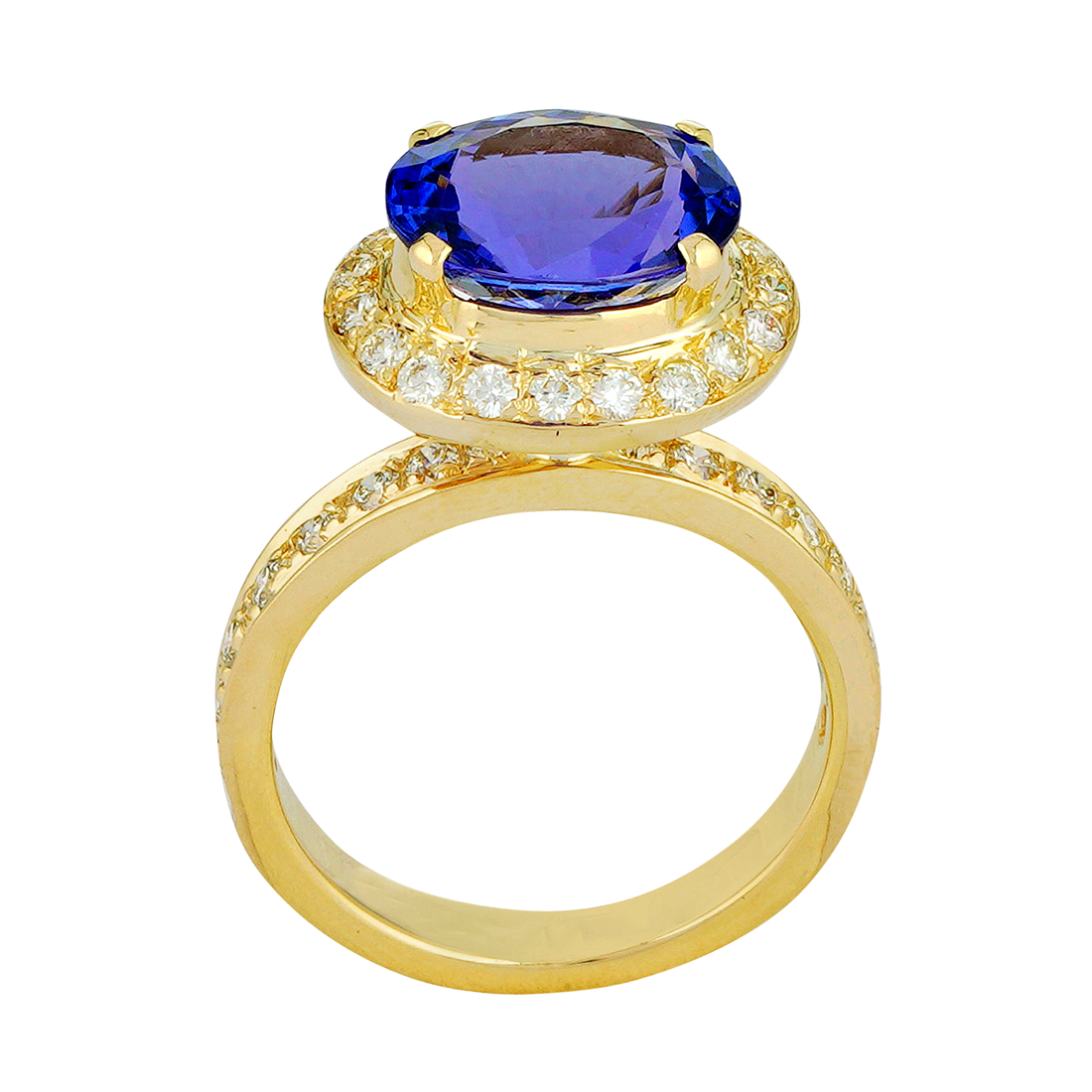 Ring - Tanzanite and Diamond | Singhvi Jewels