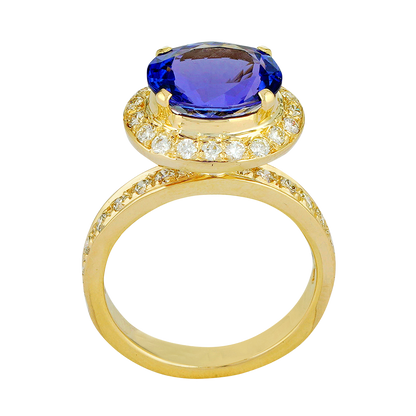 Ring - Tanzanite and Diamond | Singhvi Jewels