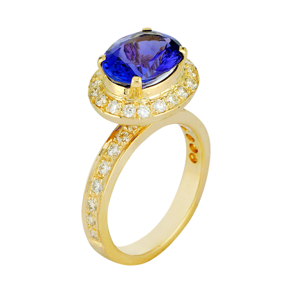 Ring - Tanzanite and Diamond | Singhvi Jewels