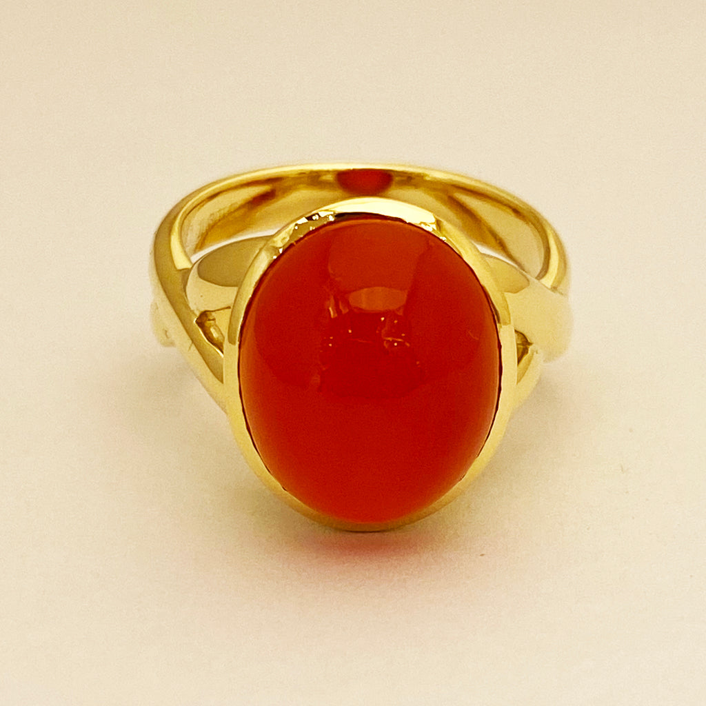 Ring - Cornelian in 18K gold