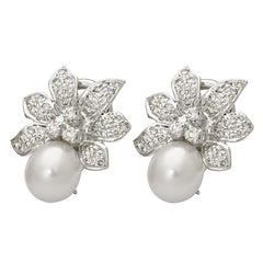 Earrings-South Sea Pearl and Diamond