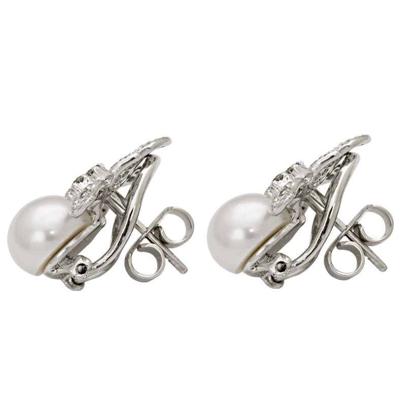 Earrings-South Sea Pearl and Diamond