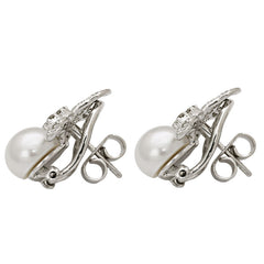 Earrings-South Sea Pearl and Diamond