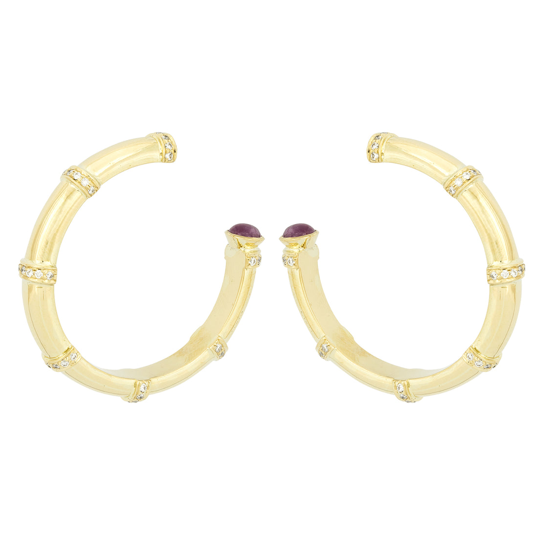 Earrings - Diamond and Ruby | Singhvi Jewels