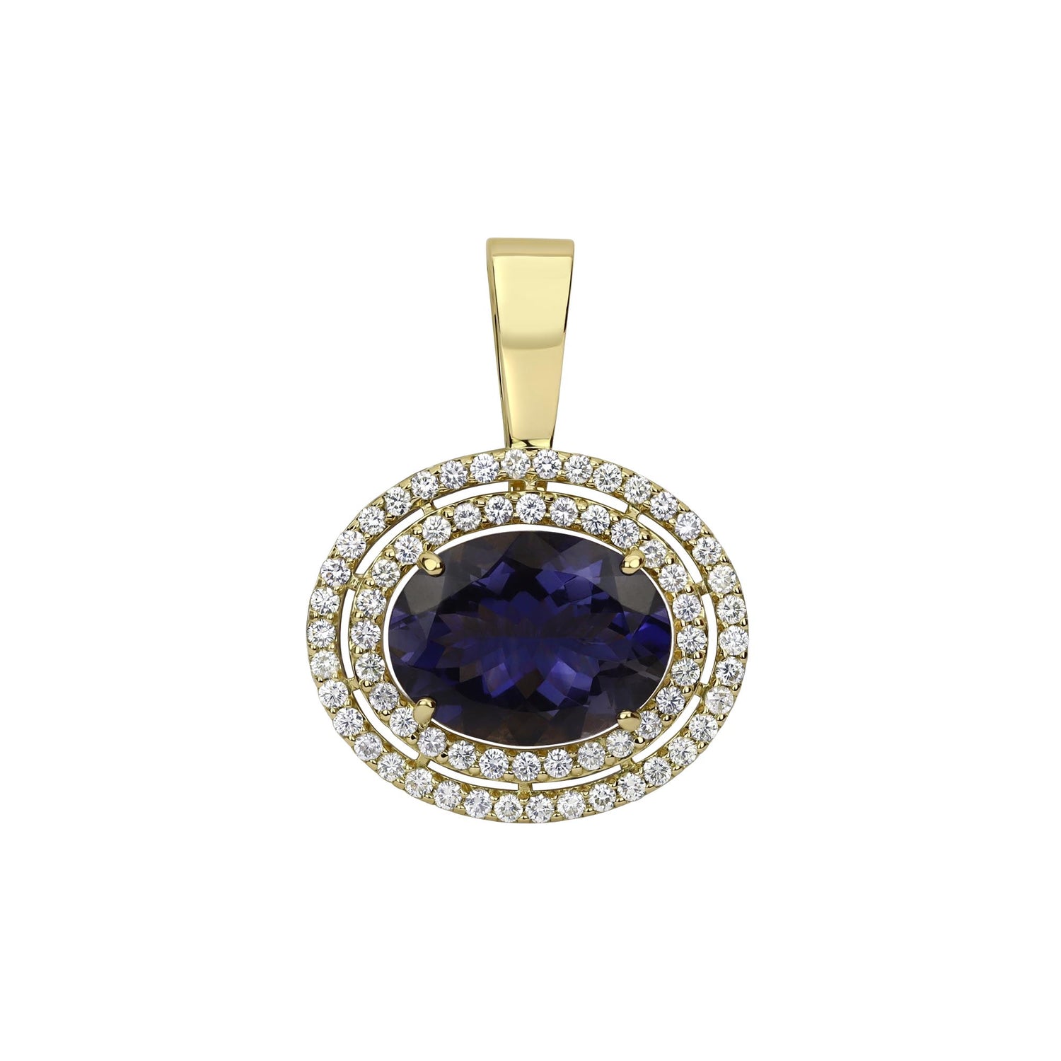 Repair - Pendant - Iolite And Diamond (2284F) | Singhvi Jewels