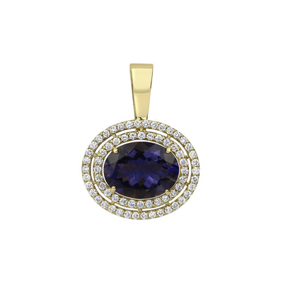 Repair - Pendant - Iolite And Diamond (2284F)