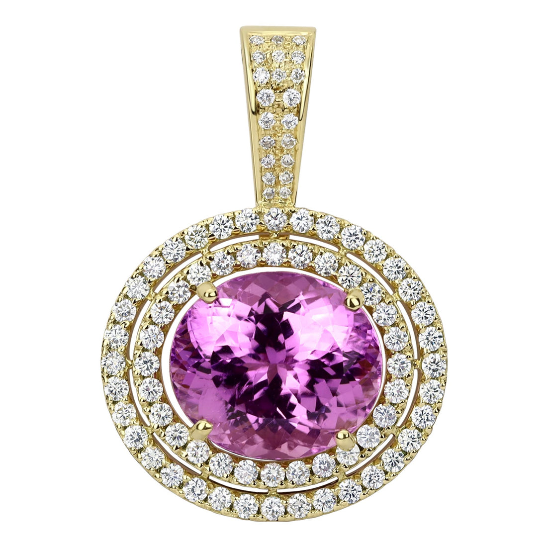Pendant - Kunzite and Diamond | Singhvi Jewels