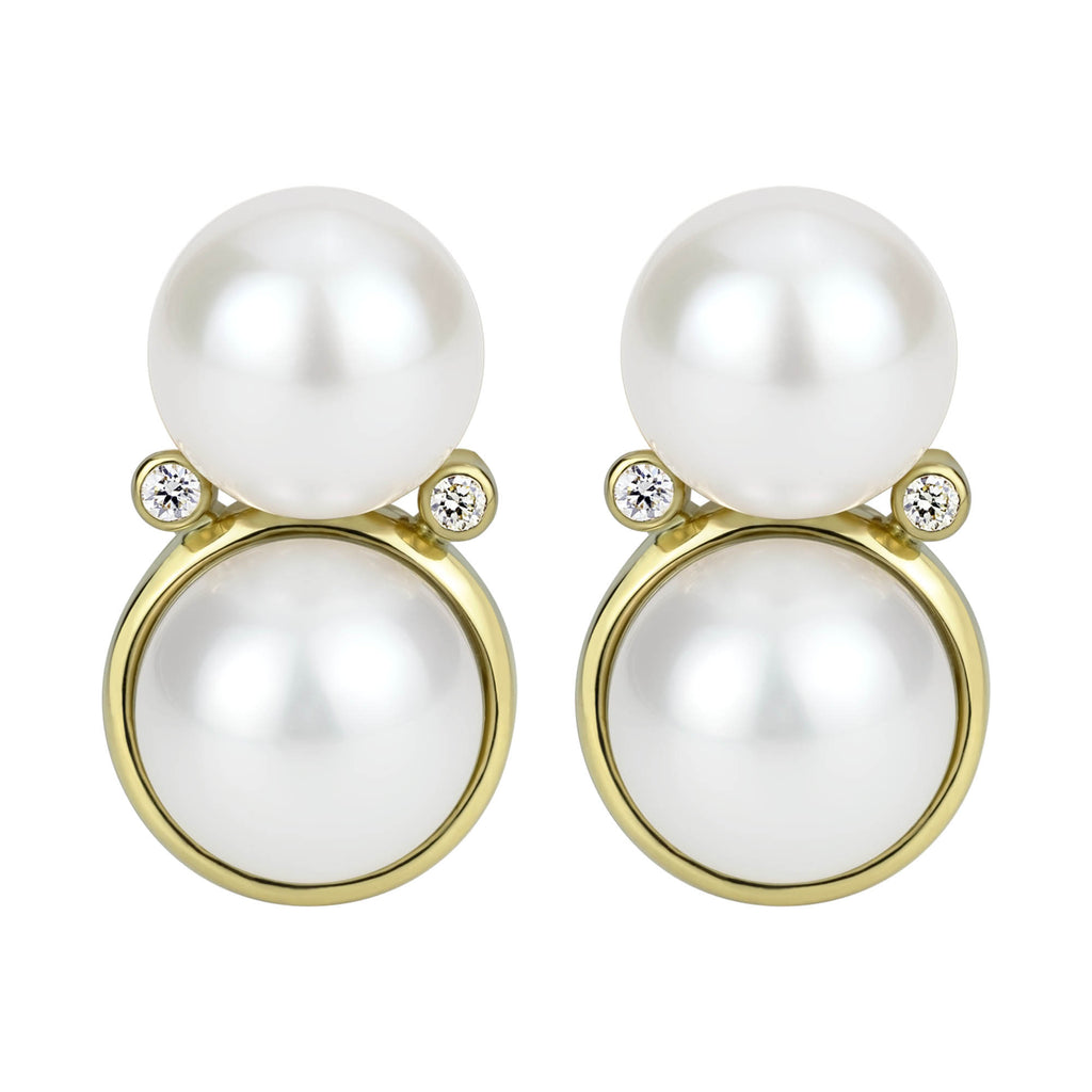 Repair - Earrings - South Sea Pearl And Diamond (2302E)