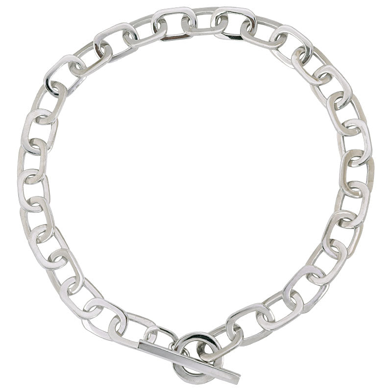 Toggle Necklace- Sterling Silver | Singhvi Jewels
