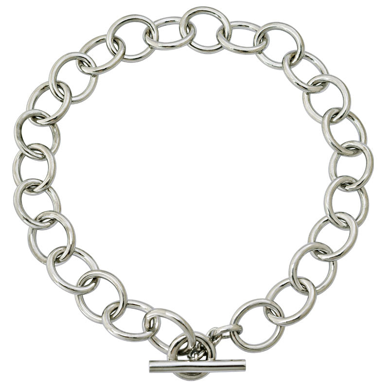 Toggle Necklace - Sterling Silver | Singhvi Jewels