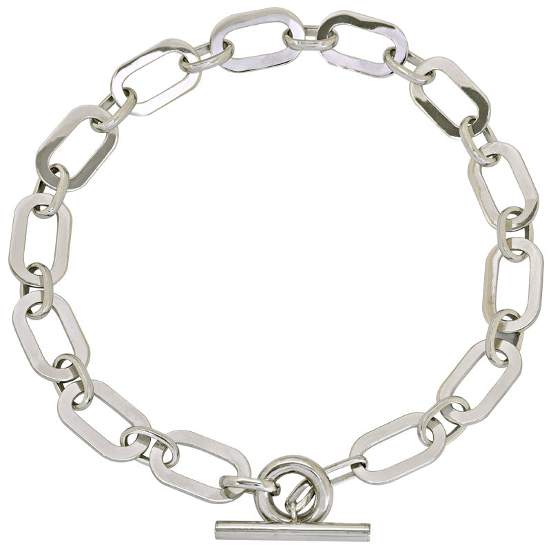 Toggle Necklace - Sterling Silver | Singhvi Jewels