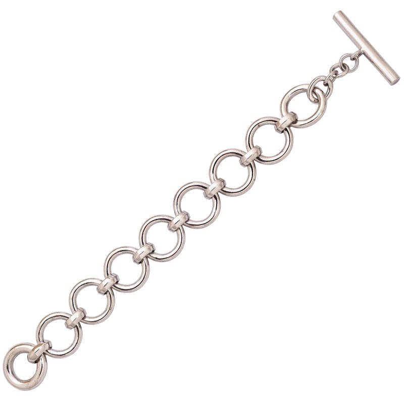 Toggle Bracelet - Sterling Silver | Singhvi Jewels