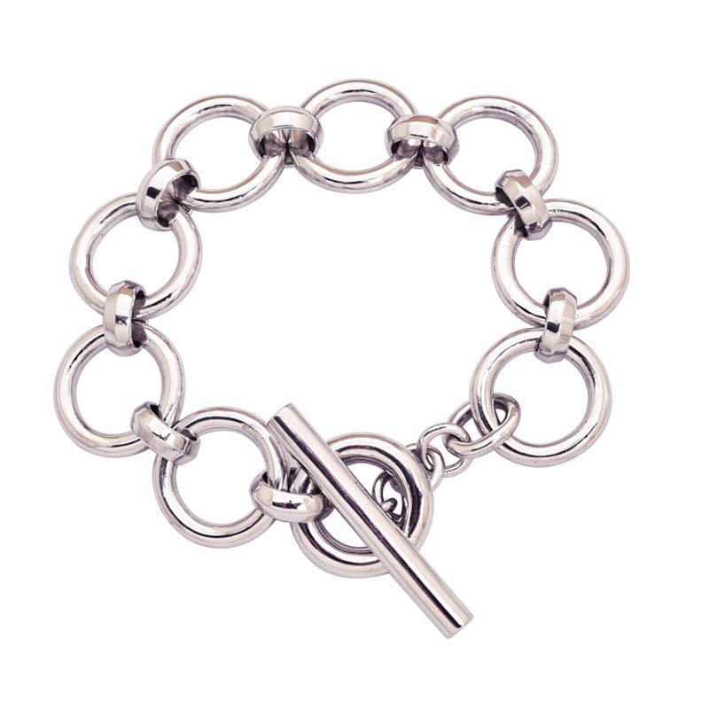Toggle Bracelet- Sterling Silver | Singhvi Jewels