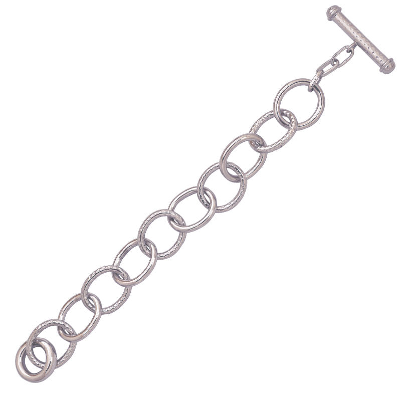Toggle Bracelet- Sterling Silver | Singhvi Jewels