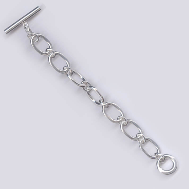 Toggle Bracelet- Sterling Silver | Singhvi Jewels