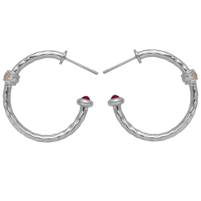 Earrings- Ruby and Diamond 