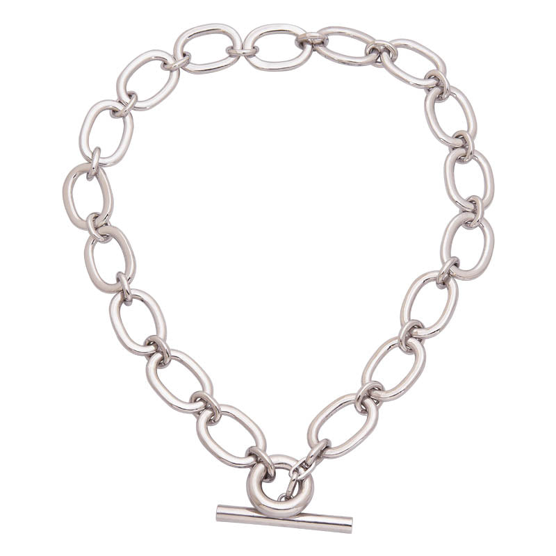 Toggle Necklace- Sterling Silver | Singhvi Jewels