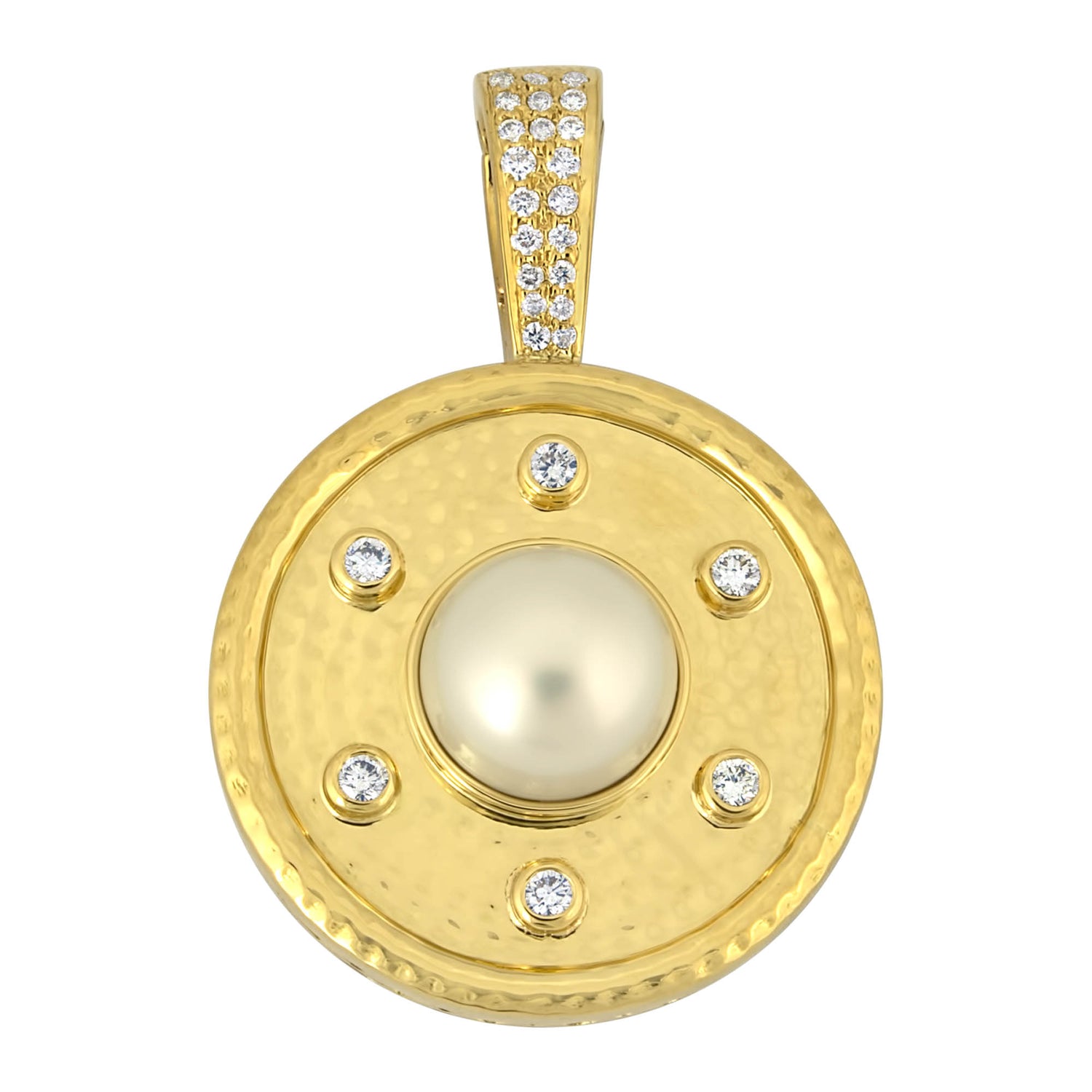 Pendant - South Sea Pearl And Diamond | Singhvi Jewels