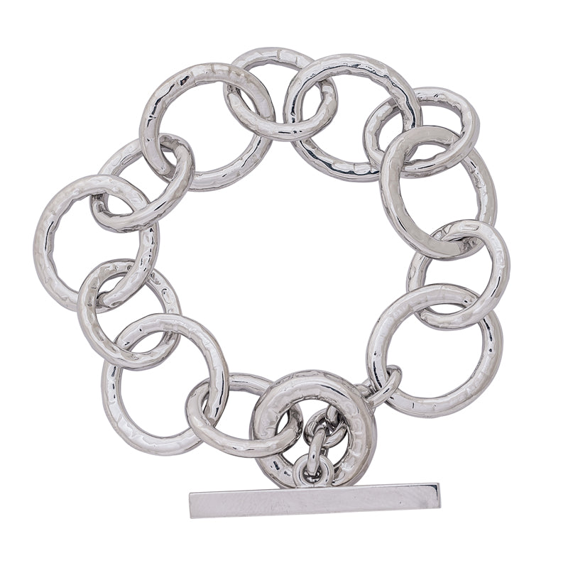 Toggle Bracelet - Sterling Silver | Singhvi Jewels