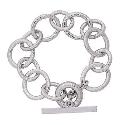 Toggle Bracelet- Sterling Silver  (266CS)