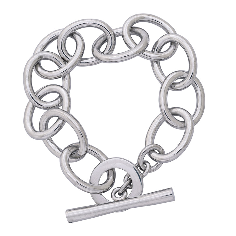 Toggle Bracelet - Sterling Silver | Singhvi Jewels