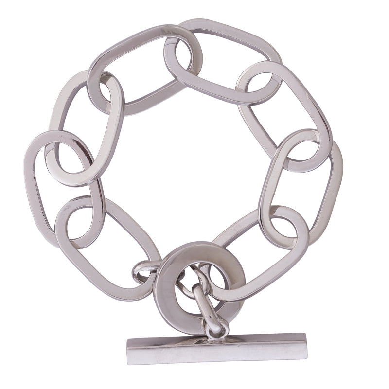 Toggle Bracelet - Sterling Silver | Singhvi Jewels