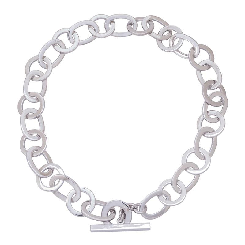 Toggle Necklace - Sterling Silver | Singhvi Jewels