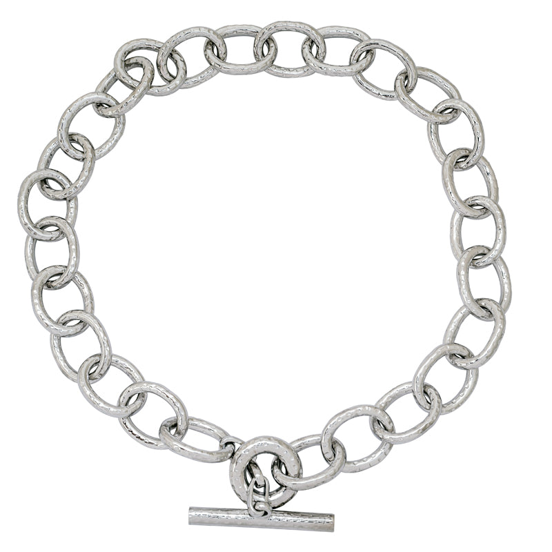 Toggle Necklace - Sterling Silver | Singhvi Jewels